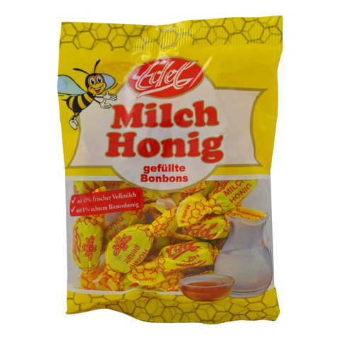 Milch-Honig gefüllte Bonbons