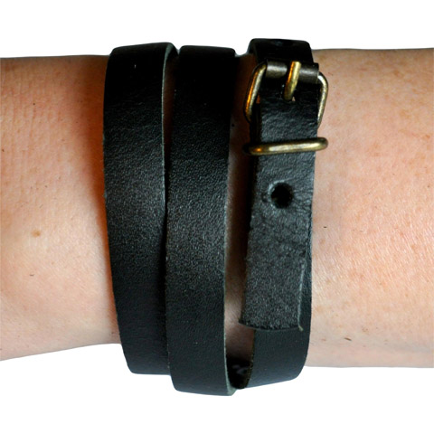 Lederarmband schwarz