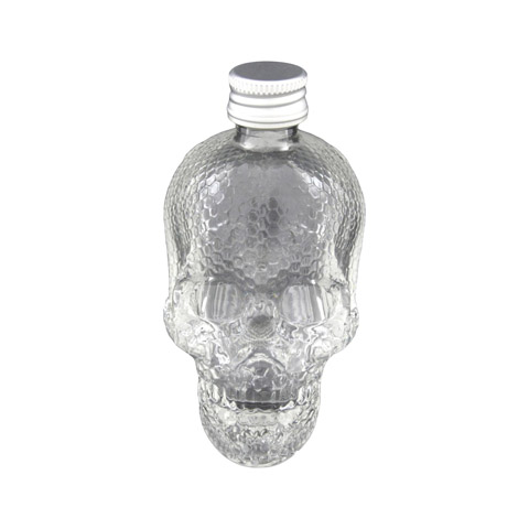 Leere Totenkopf-Flasche mit Bienenwabenmuster 50ml