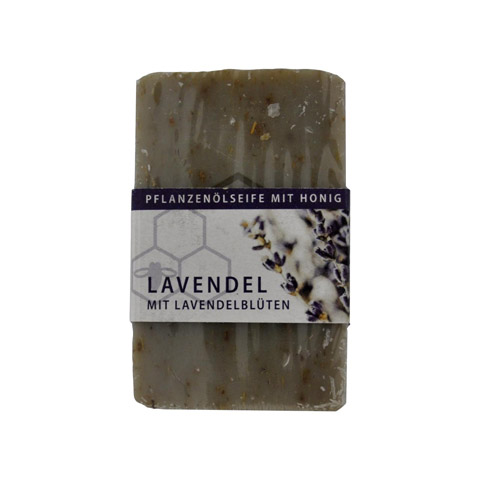 Vegetable oil soap with honey and lavender