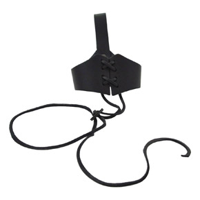 Leather holder for horns with a volume of 6 dl to 1 liter