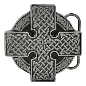 keltisches rundes Kreuz dunkelrot