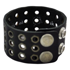Leather bracelet with rivets A