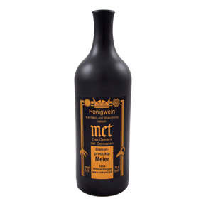 Honigwein aus Wald- und Blütenhonig lieblich in Steinzeugflasche