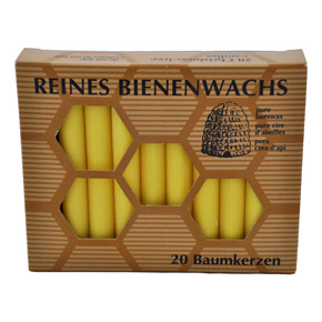 Weihnachtsbaumkerzen 100% Bienenwachs